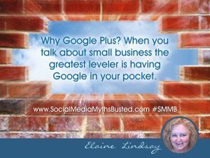 Elaine Lindsay loves Google+ for Business